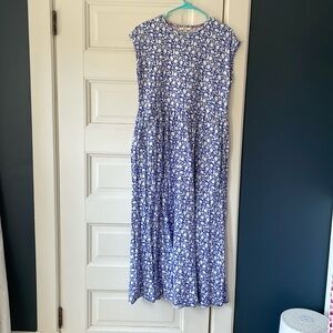 Boden Floral Cotton Maxi Dress - 12 long